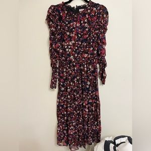 BCBG generation knee length dress. Vibrant print